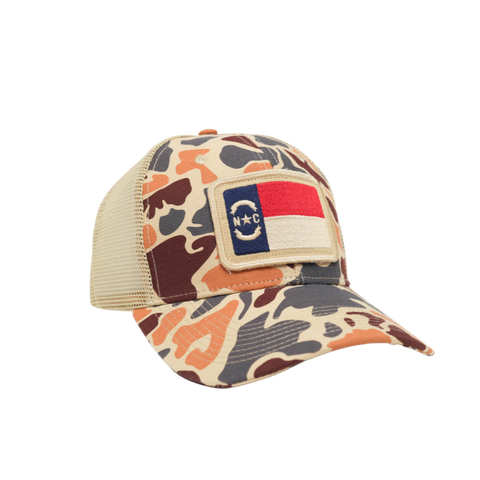 NC Flag Hat Camo Classic Trucker