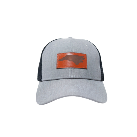 NC Outline Leather Patch Classic Trucker Heather Grey