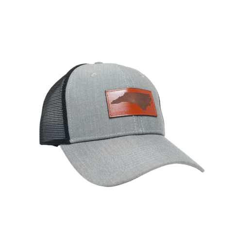 NC Outline Leather Patch Classic Trucker Heather Grey