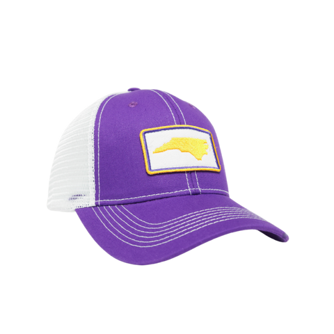 NC Outline Trucker Hat Purple