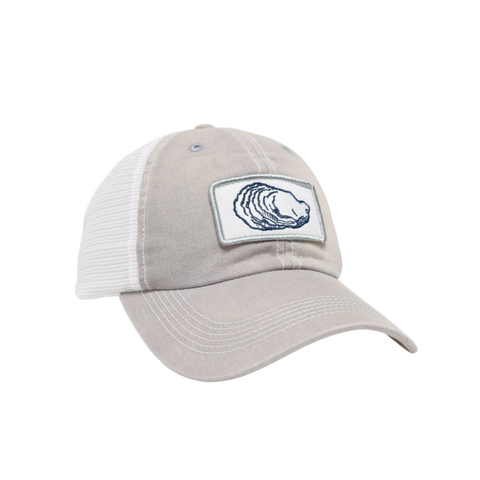 Oyster Unstructured Trucker Hat Light Grey