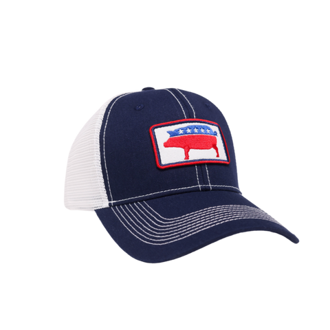 Pig Party Trucker Hat Navy