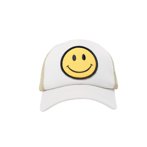 Smiley Hat Foam Tan