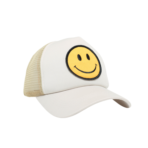 Smiley Hat Foam Tan