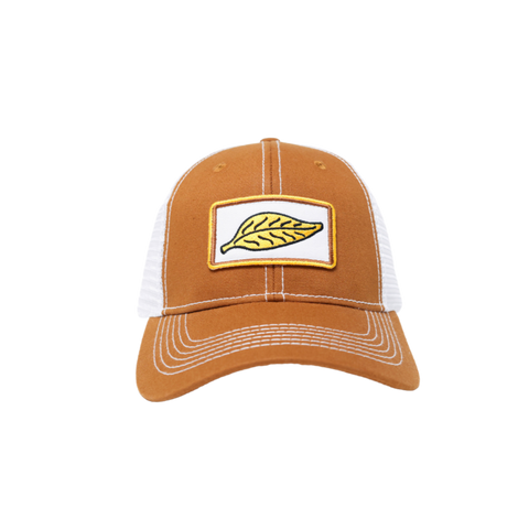 Tobacco Leaf Trucker Hat Brown