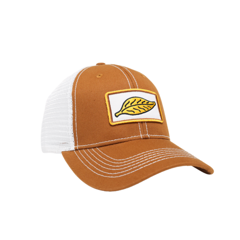 Tobacco Leaf Trucker Hat Brown