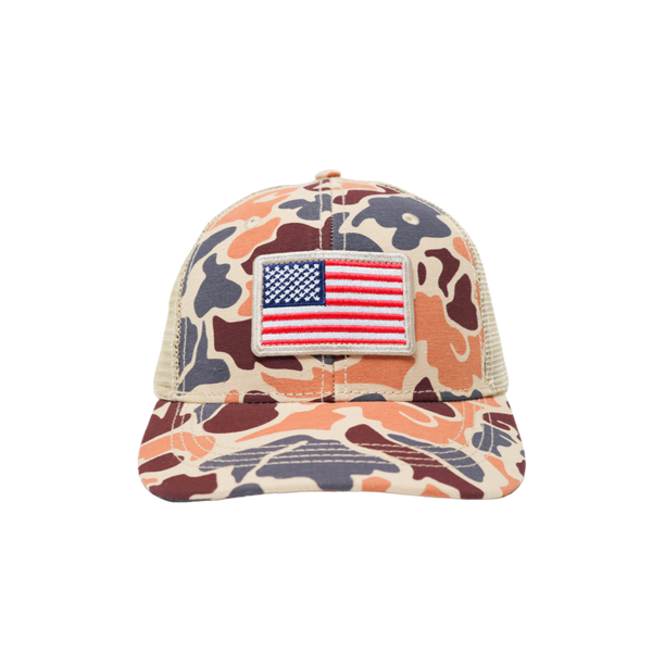 USA Flat Bill Camo Southern Hooker