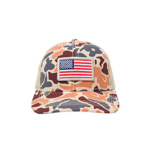 USA Flat Bill Camo