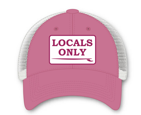 Locals Only Trucker Hat Pink