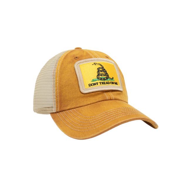    GadsdenFlagUnstructuredTruckerHatBrownSouthernHookerFront