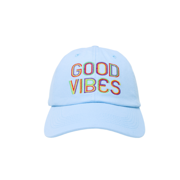 Good Vibes Dad Hat Carolina Blue