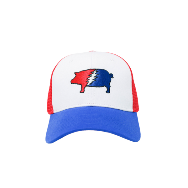 Grateful Pig Trucker Hat White