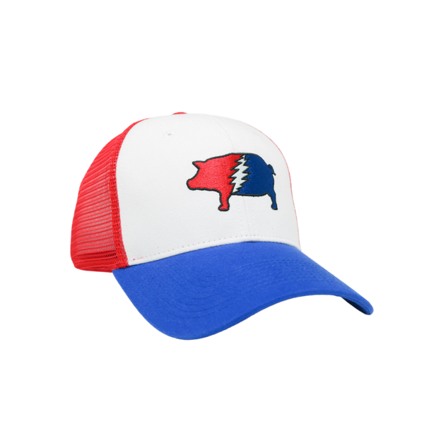 Grateful Pig Trucker Hat White