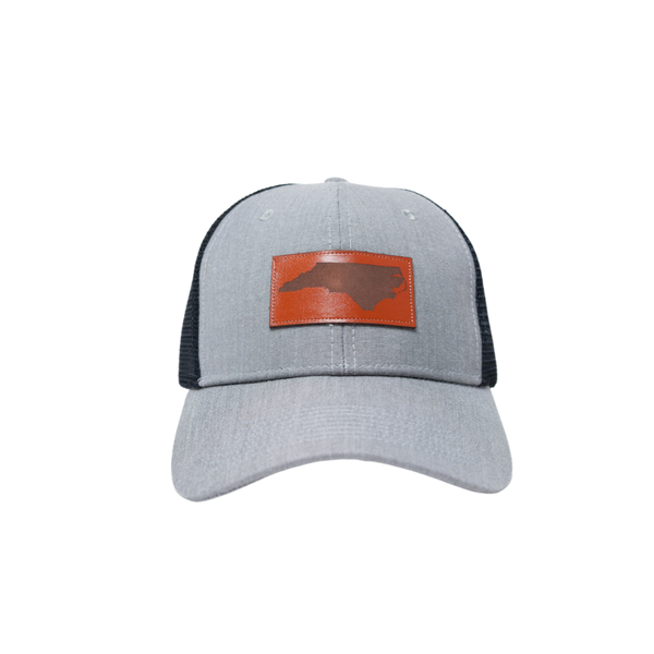 NC Outline Leather Patch Classic Trucker Heather Grey