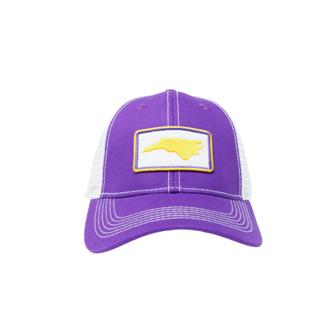 NC Outline Trucker Hat Purple