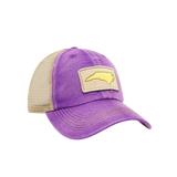NC Outline Washed Unstructured Trucker Hat Purple