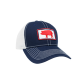 Pig Logo Trucker Hat Navy