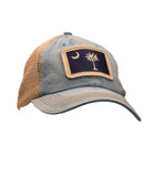 South Carolina State Flag Unstructured Trucker Hat Slate