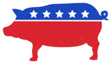 Logo Sticker Pig Party